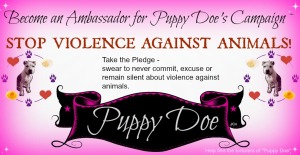 Puppy Doe's Campaign to STOP VIOLENCE AGAINST ANIMALS.