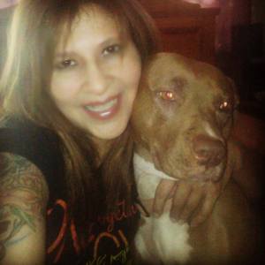 Cindy L and her gorgeous dog are Ambassadors for Puppy Doe.